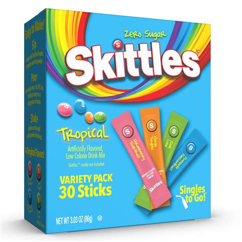 Skittles Zero Sugar Variety Pack Singles To Go Powdered Drink Mix