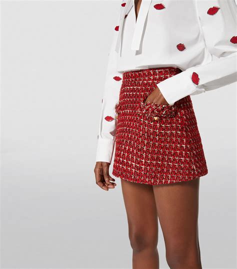 Womens Valentino Garavani Multi Tweed Mini Skirt Harrods Uk