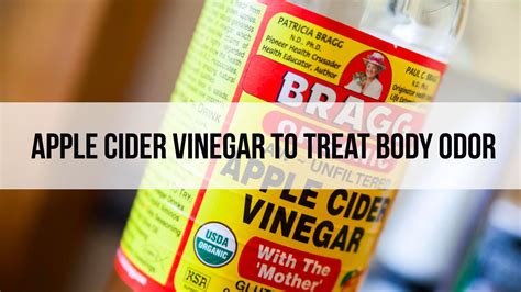 How To Use Apple Cider Vinegar To Treat Body Odor Wellnessguide