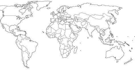 FilosofÍa Y Ciencias Sociales Mapa Mudo PolÍtico Del Mundo