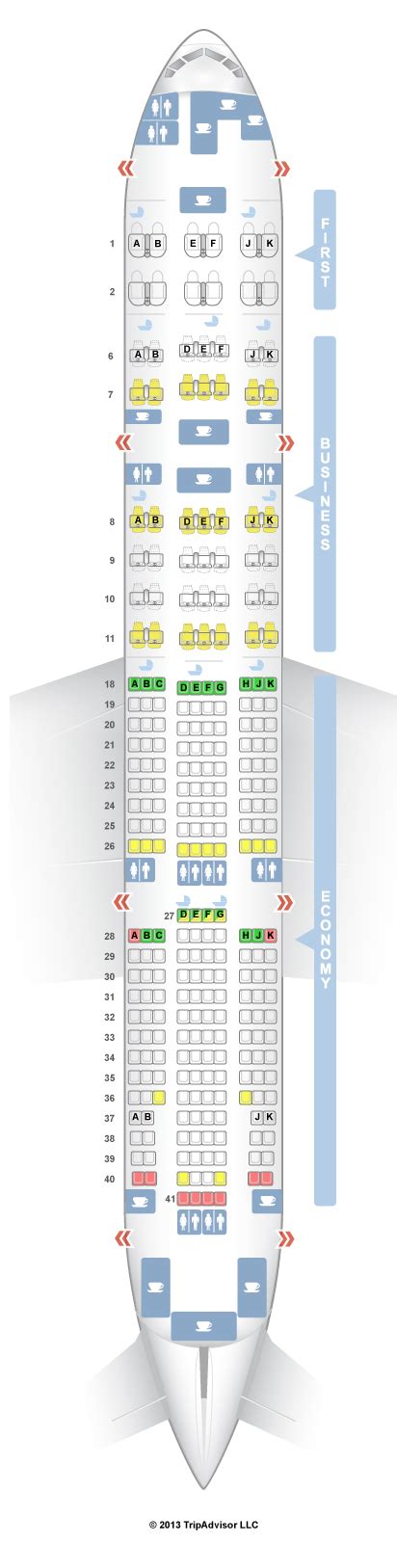 Emirates Boeing 777 300er Seat Map Seatguru Seat Map Air France