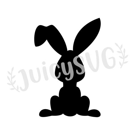 Bunny Silhouette Layered SVG Cricut Friendly Cut File | Etsy