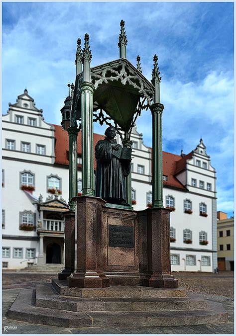 Lutherdenkmal In Wittenberg Foto And Bild Architektur Hdr Historisch