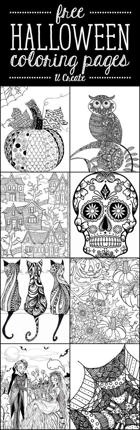They give a good entertainment and challenge at the same time. Free Halloween Adult Coloring Pages - U Create