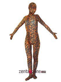 There is a 25% chance of hatching a common pet from the fossil egg. Lycra Unisex Tiger Pattern Zentai Suit