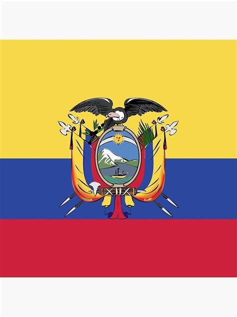 Ecuador flagge kaufen im www ist eine feine sache. "Ecuador Flagge Emblem" Poster von textures-store | Redbubble