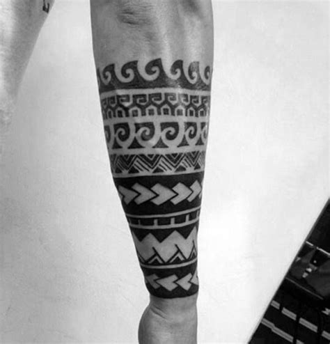 Rows Of Patterns Mens Tribal Forearm Tattoos Maori Tattoos Tribal