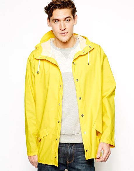 Rains Jacket In Yellow For Men Lyst