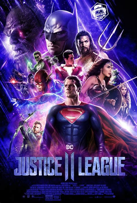 The Poster For Justice League Which Features Superman And Other Dc