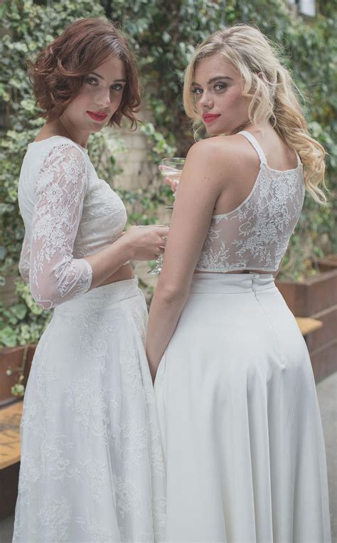 Bridal Jumpsuits And Separates In 2021 Alternative Wedding Dresses Lesbian Wedding Wedding