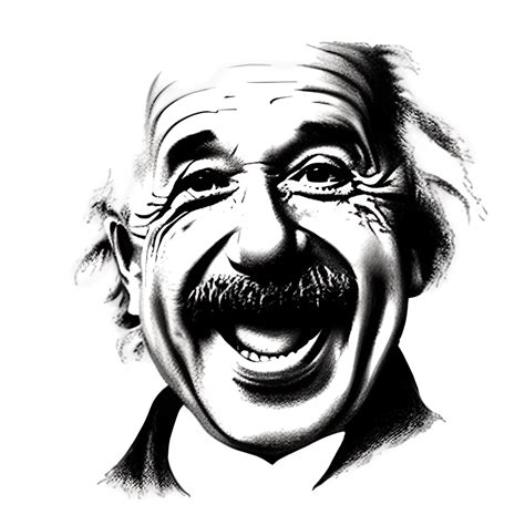 Albert Einstein Laughing Graphic · Creative Fabrica