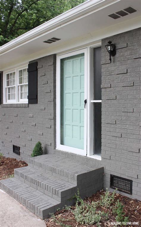 Gray Painted Brick House Exterior It Is Wonderful Blogs Frame Store