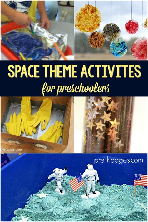 Space Theme Activities For Preschoolers Pre K Pages Space