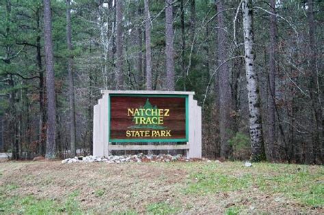 State park road, the main road into the park, is closed for repairs. Natchez Trace State Park- notice the cabin? - Picture of ...