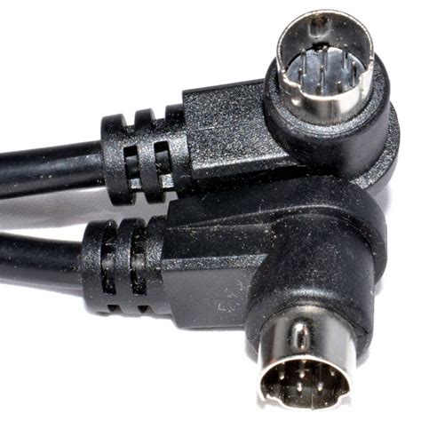 Kenable 8 Pin Mini Din Right Angle Lead Male Plugs Audio Cable 1m
