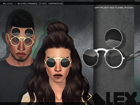 Sims 4 Round Sunglasses
