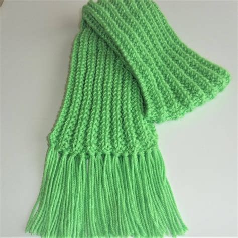 Knit Scarf Childs Knitted Scarf Toddlers Hand