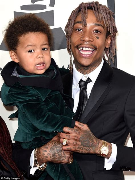 Wiz Khalifa Plays Doting Dad At Grammy Awards With Cute Son Sebastian
