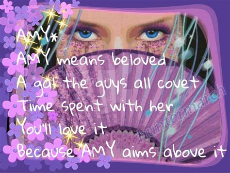 Amy Girls Name Poems By Huntermarch On Deviantart