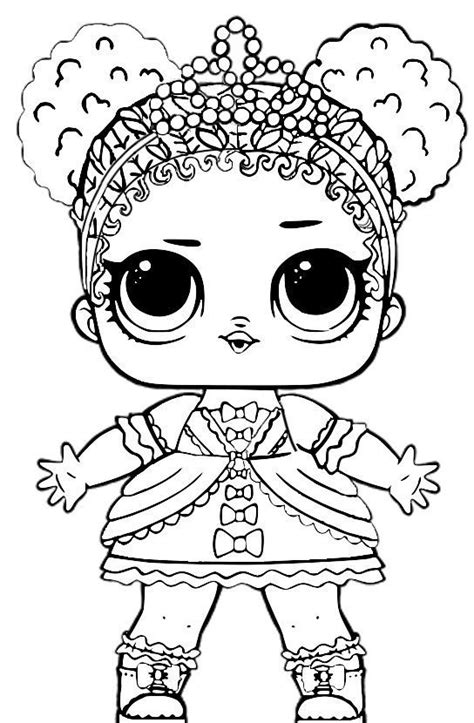 The morning begins with dressing. Little Lids Siobhan: LOL Doll Colouring Pages
