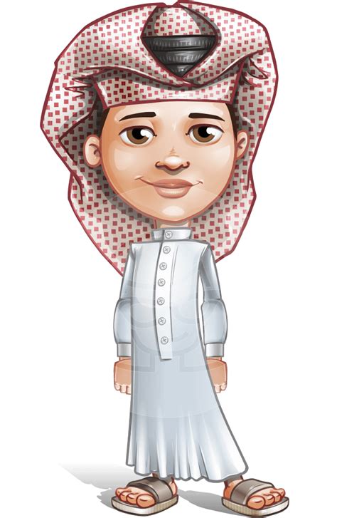 Eid Mubarak Simple Cartoon Character Download Png Image
