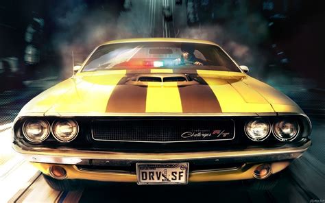 Many professional drivers get their start in these local events, and they are. Wallpaper : road, Dodge Challenger, sports car, classic ...