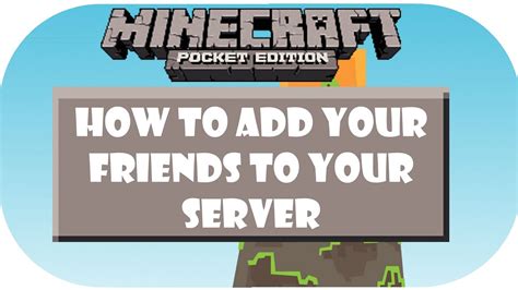 How To Add Friends Mcpe Server Youtube