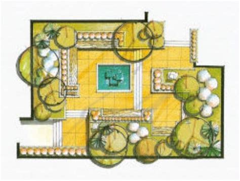 Rectilinear Landscaping Garden Design Plans Backyard