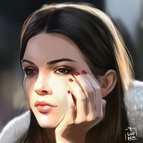 Yaşar Vurdem красивые картинки арт девушка Kendall Jenner