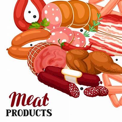 Meat Ham Smoked Vector Clip Illustration Illustrations