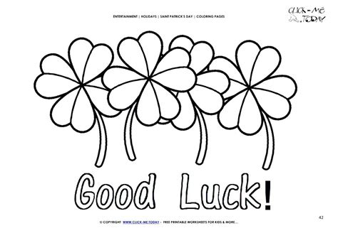 Good Luck Coloring Pages At Getdrawings Free Download