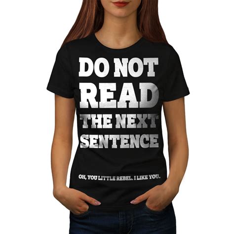 Wellcoda Do Not Read Quote Womens T Shirt Attitude Casual Design Printed Tee Ebay