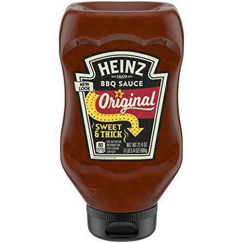 Heinz Original Sweet And Thick Bbq Sauce 214 Oz Bottles Pack Of 6