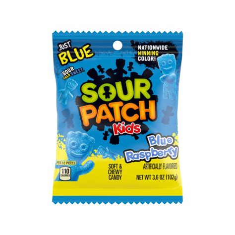 Sour Patch Kids Blue Raspberry Peg Bag 141g 12 Pack Jsw Distro
