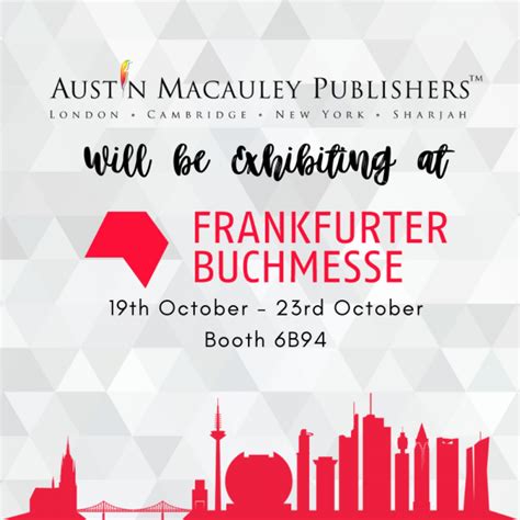 Amp Community News Company Events Austin Macauley Publishers Will Be Attending The Frankfurt