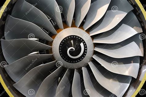 Jet Engine Blades Stock Photo Image Of Golden Engineering 21810772