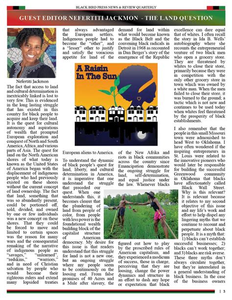 Black Bird Press News And Review The Land Question With Marvin X Nefertiti Jackmon And Amira