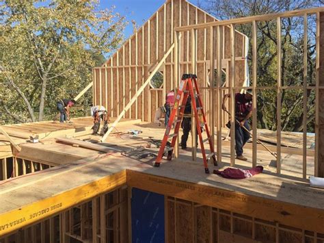 Framing Stage In Modern Farm House Eco Smart Home