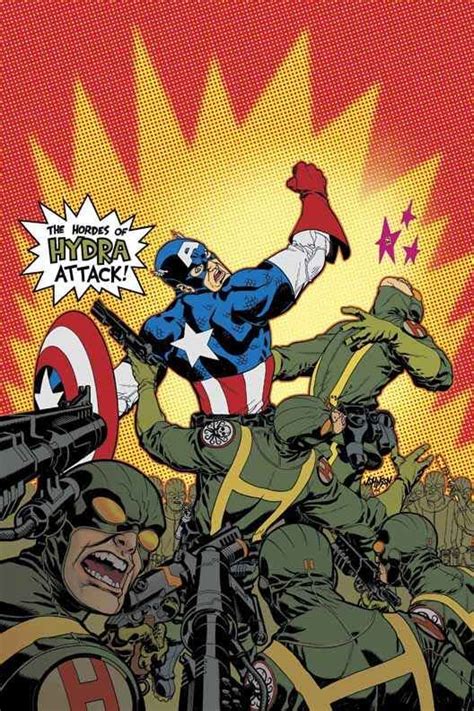 Captain America Vs Hydra By Dave Johnson Jack Kirby Captain America Comic Books Marvel