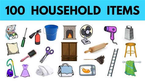 Household Items Learn English Vocabulary Learn Useful