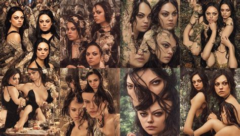 Mila Kunis Sitting Cross The Camera Wearing A Black Stable Diffusion Openart