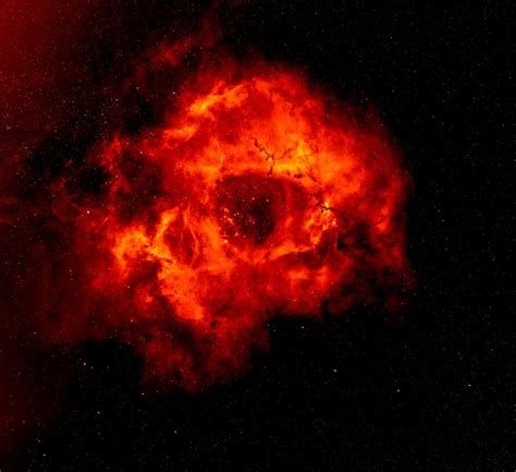 Getting To The Heart Of The Rosette Nebula How It Got Its Rose Shape