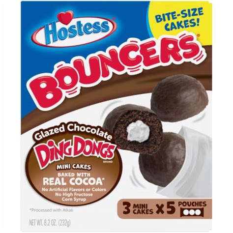 Hostess® Bouncers™ Glazed Chocolate Ding Dongs® Mini Cakes 5 Ct 995