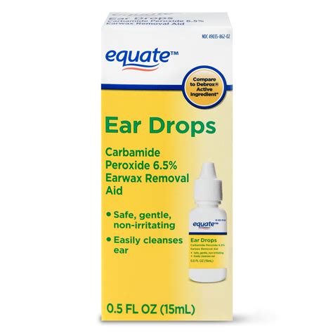 Equate Ear Drops Earwax Removal Aid 05 Fl Oz