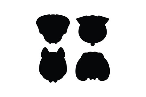 Dog Face Silhouette Svg