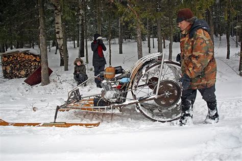 Homemade Snowmobile From Russia