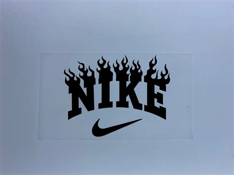Nike Iron On Decal Nike Swoosh Heat Transfer Applique Diy Etsy