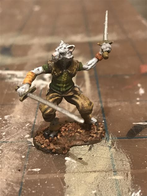 Tabaxi Ranger Mini Painted For My Daughter Rdungeonsanddragons