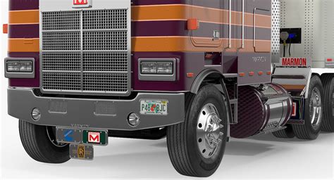 Marmon 110p Truck With Trailer 3d Model Cgtrader