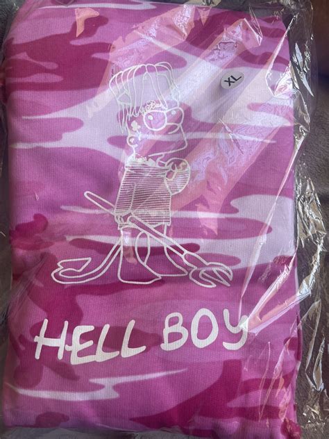 Superrradical Lil Peep Hellboy Pink Camo Hoodie Not Ds Read